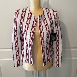 NWT Rue Mariscal buttonless lightweight suit jacket